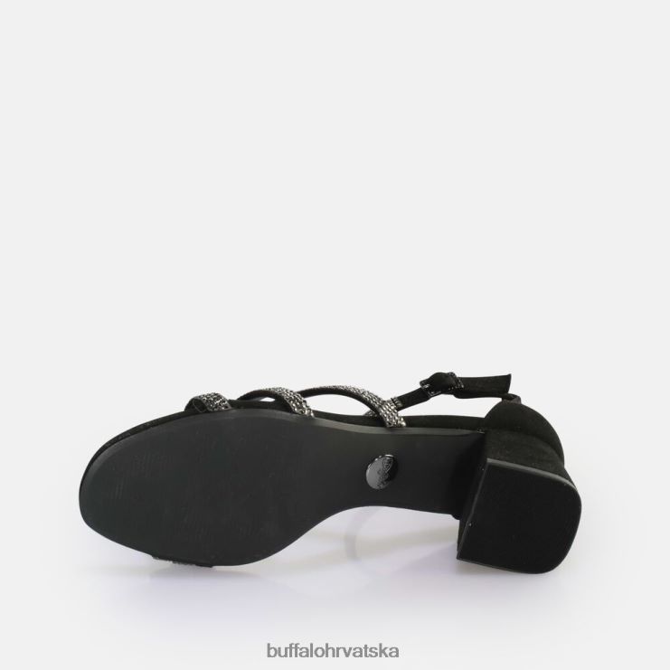 crno Buffalo veganska sandala s petom lilly glam |sandale TDD6T26